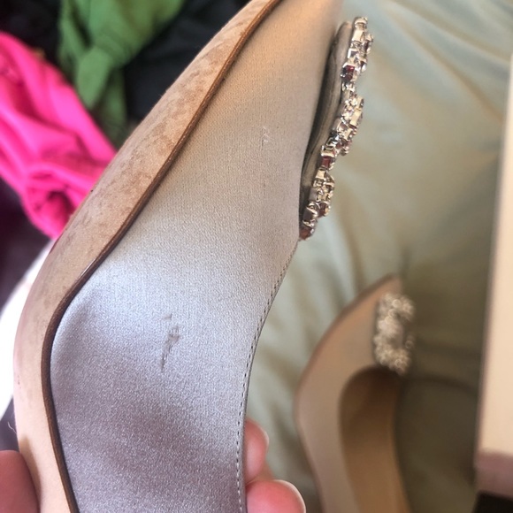 ❌SOLD❌ Manolo hangisi satin light grey size 36 - Picture 6 of 6